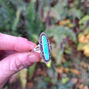 Turquoise sterling silver ring